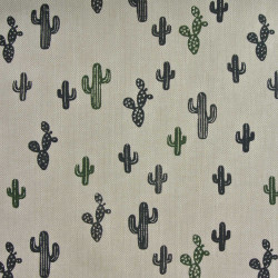 Printed Cotton ARIOCA Linen / Cypress